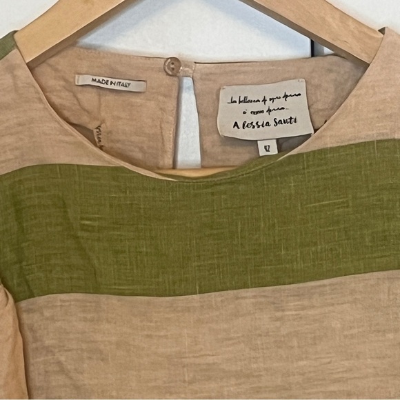 Alessia Santiago Linen Striped Top - IT 42 or Medium - Picture 2 of 6